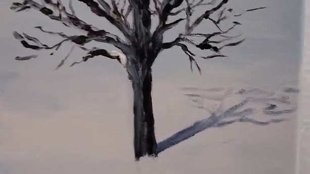 How to Paint a Winter Tree: Part 3